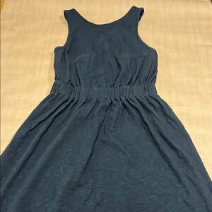 Loft Black Halter Criss Cross Back Sleeveless Maxi Dress Medium